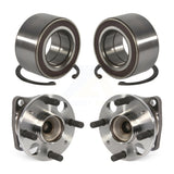 Front Rear Wheel Bearing And Hub Assembly Kit For 2011-2014 Mazda 2