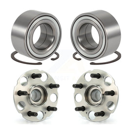 Front Rear Wheel Bearing And Hub Assembly Kit For 1999-2004 Honda Odyssey