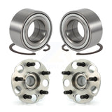 Front Rear Wheel Bearing And Hub Assembly Kit For 1999-2004 Honda Odyssey