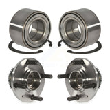 Front Rear Wheel Bearing And Hub Assembly Kit For 2002-2007 Mitsubishi Lancer ES