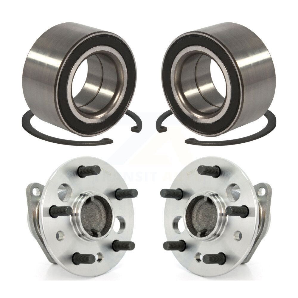 Front Rear Wheel Bearing And Hub Assembly Kit For 2004 Toyota Camry Non-ABS