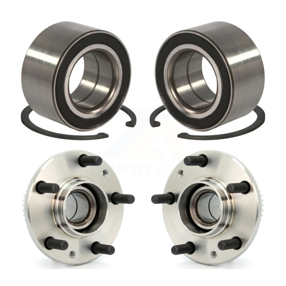 Front Rear Wheel Bearing And Hub Assembly Kit For 2006-2007 Mazda 6 Mazdaspeed