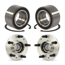 Front Rear Wheel Bearing And Hub Assembly Kit For 2006-2007 Mazda 6 Mazdaspeed