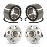 Front Rear Wheel Bearing And Hub Assembly Kit For 2004-2010 Toyota Sienna FWD