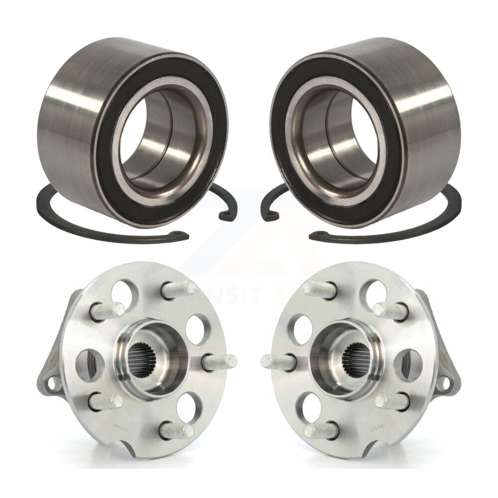 Front Rear Wheel Bearing And Hub Assembly Kit For 2004-2010 Toyota Sienna AWD