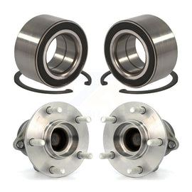 Front Rear Wheel Bearing And Hub Assembly Kit For 2007-2012 Mazda CX-7 FWD