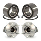 Front Rear Wheel Bearing And Hub Assembly Kit For 2007-2012 Mazda CX-7 FWD