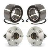 Front Rear Wheel Bearing And Hub Assembly Kit For 2009-2012 Toyota Corolla 2.4L K70-101592