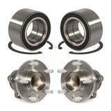 Front Rear Wheel Bearing And Hub Assembly Kit For 2007-2016 Mazda CX-9 FWD