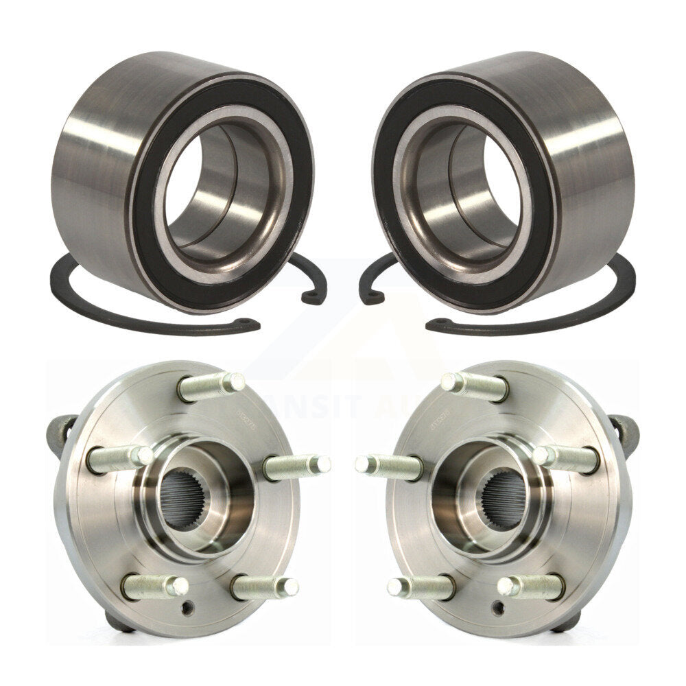 Front Rear Wheel Bearing And Hub Assembly Kit For Ford Edge Lincoln MKX