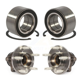 Front Rear Wheel Bearing And Hub Assembly Kit For Ford Edge Lincoln MKX FWD