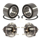 Front Rear Wheel Bearing And Hub Assembly Kit For Ford Edge Lincoln MKX FWD