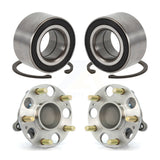 Front Rear Wheel Bearing & Hub Assembly Kit For 2006-2011 Honda Civic Acura CSX
