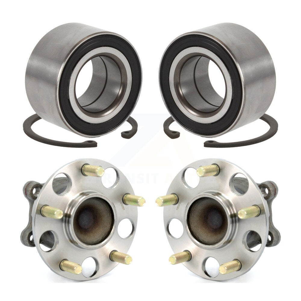 Front Rear Wheel Bearing And Hub Assembly Kit For Honda Accord Acura TSX