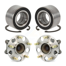 Front Rear Wheel Bearing And Hub Assembly Kit For Honda Accord Acura TSX