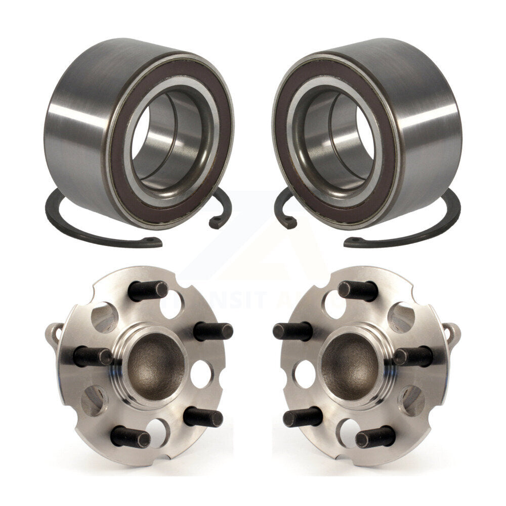 Front Rear Wheel Bearing And Hub Assembly Kit For 2005-2010 Honda Odyssey