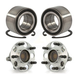 Front Rear Wheel Bearing And Hub Assembly Kit For Honda Civic