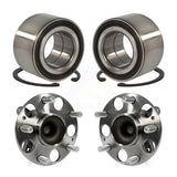 Front Rear Wheel Bearing And Hub Assembly Kit For Honda Civic