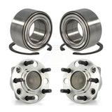 Front Rear Wheel Bearing And Hub Assembly Kit For Dodge Caliber