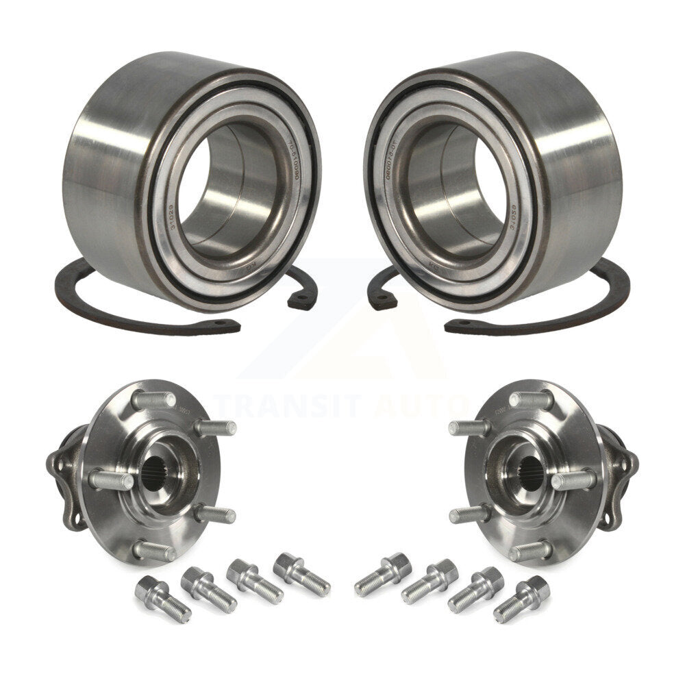 Front Rear Wheel Bearing Hub Assembly Kit For 2007-2013 Mitsubishi Outlander AWD