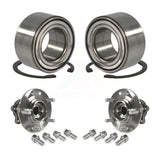 Front Rear Wheel Bearing Hub Assembly Kit For 2007-2013 Mitsubishi Outlander AWD