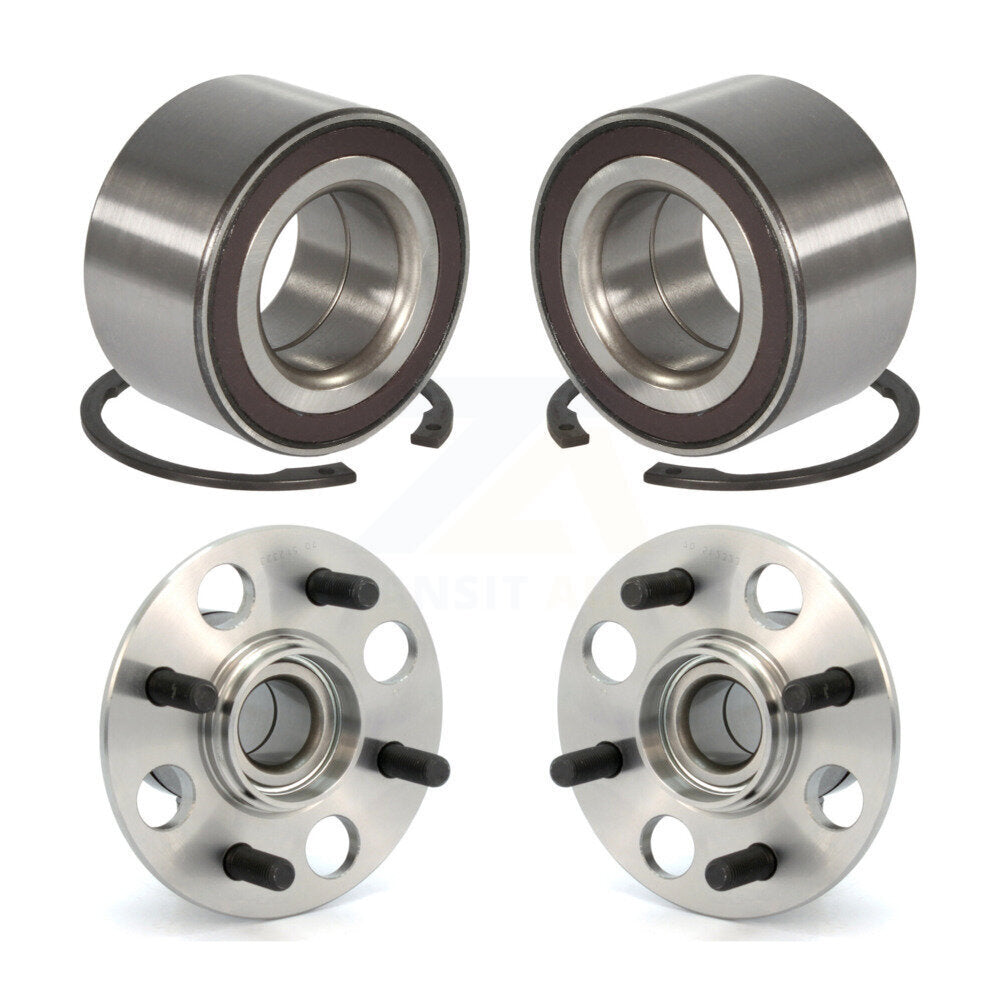 Front Rear Wheel Bearing And Hub Assembly Kit For Honda Fit Insight