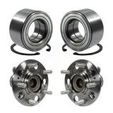 Front Rear Wheel Bearing Hub Assembly Kit For 2008-2010 Hyundai Elantra Non-ABS