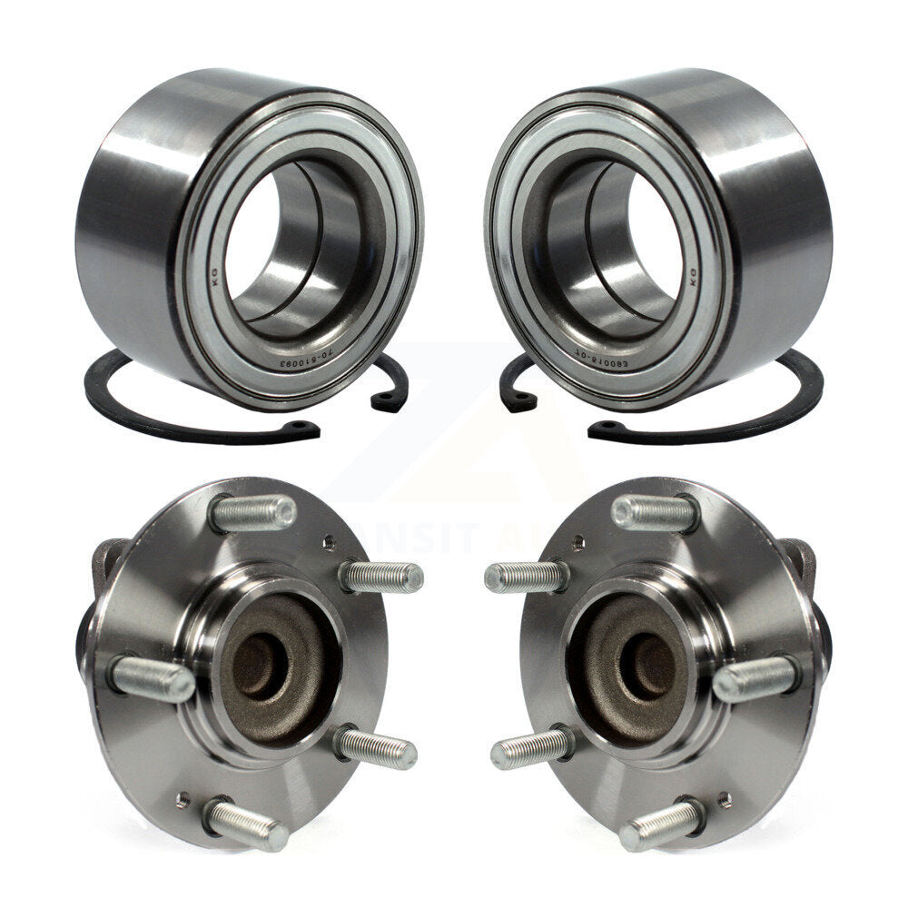 Front Rear Wheel Bearing And Hub Assembly Kit For Kia Soul