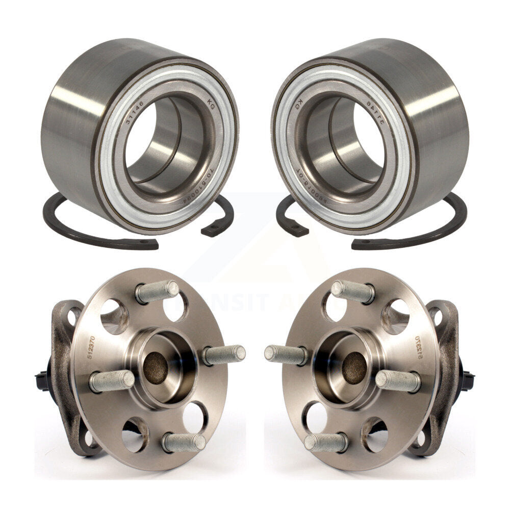 Front Rear Wheel Bearing And Hub Assembly Kit For Toyota Yaris Prius C Scion iQ