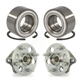 Front Rear Wheel Bearing And Hub Assembly Kit For 2006-2007 Toyota Yaris Non-ABS