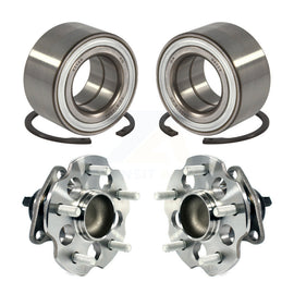 Front Rear Wheel Bearing And Hub Assembly Kit For 2017-2018 Toyota Prius V