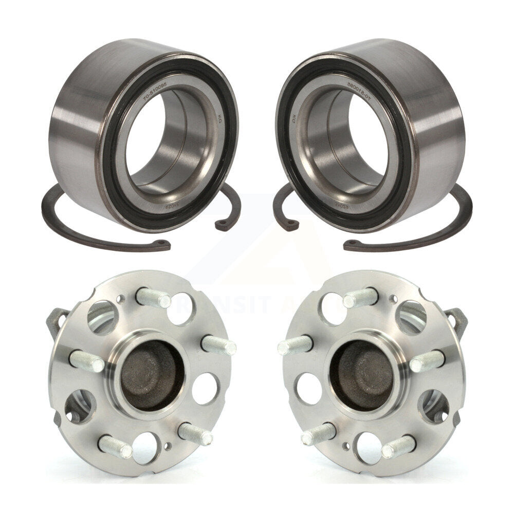 Front Rear Wheel Bearing And Hub Assembly Kit For Honda Crosstour Accord FWD