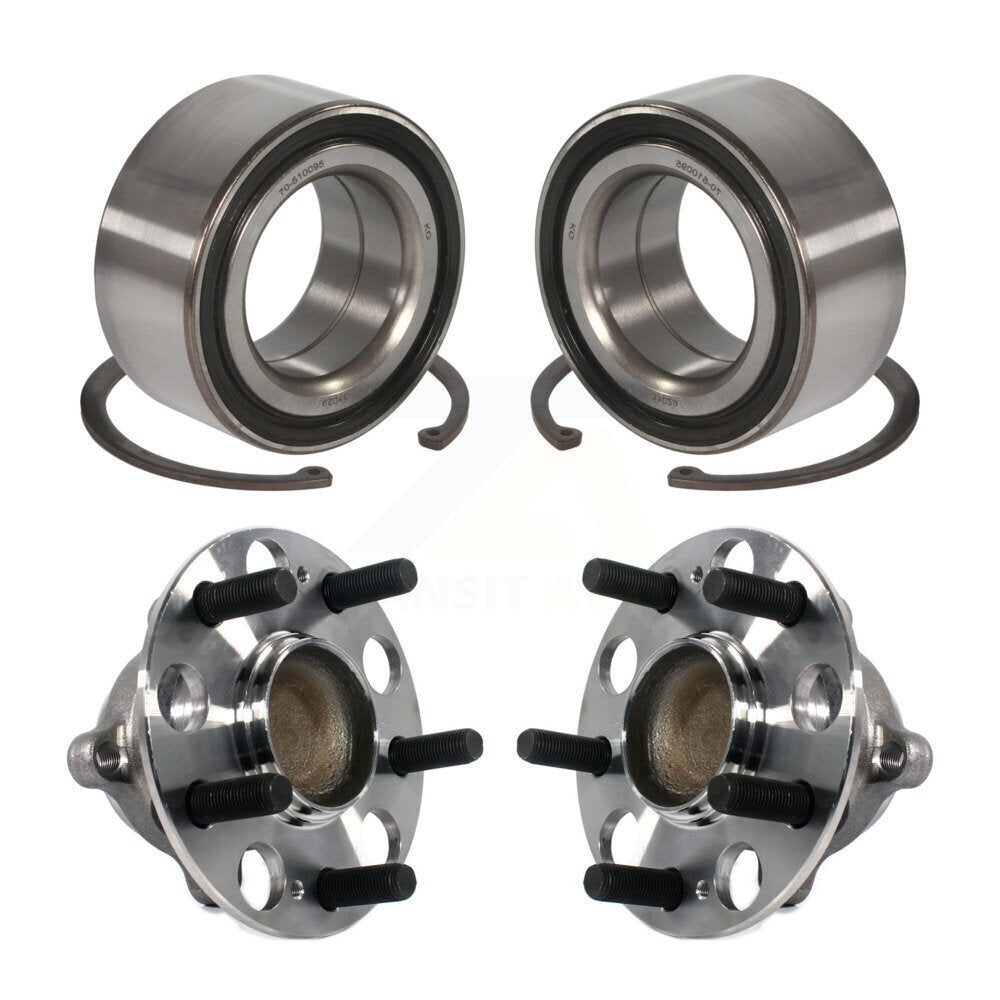 Front Rear Wheel Bearing And Hub Assembly Kit For Acura TL