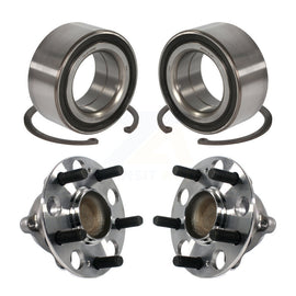 Front Rear Wheel Bearing And Hub Assembly Kit For Acura TL