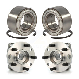 Front Rear Wheel Bearing And Hub Assembly Kit For 2002-2008 Jaguar X-Type