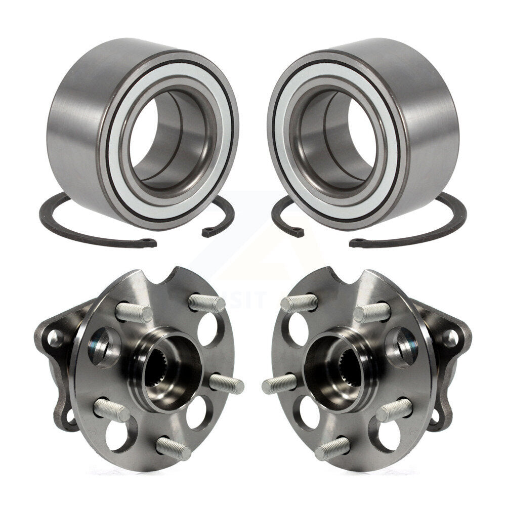 Front Rear Wheel Bearing And Hub Assembly Kit For 2011-2020 Toyota Sienna AWD