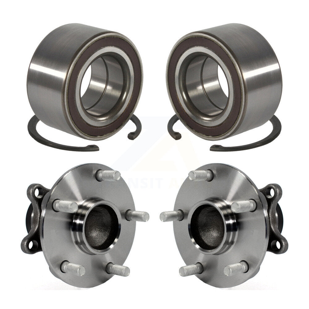Front Rear Wheel Bearing And Hub Assembly Kit For 2008-2013 Suzuki SX4 FWD