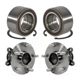 Front Rear Wheel Bearing And Hub Assembly Kit For 2008-2013 Suzuki SX4 FWD