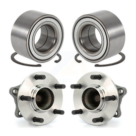 Front Rear Wheel Bearing And Hub Assembly Kit For 2009-2013 Mazda 6 3.7L