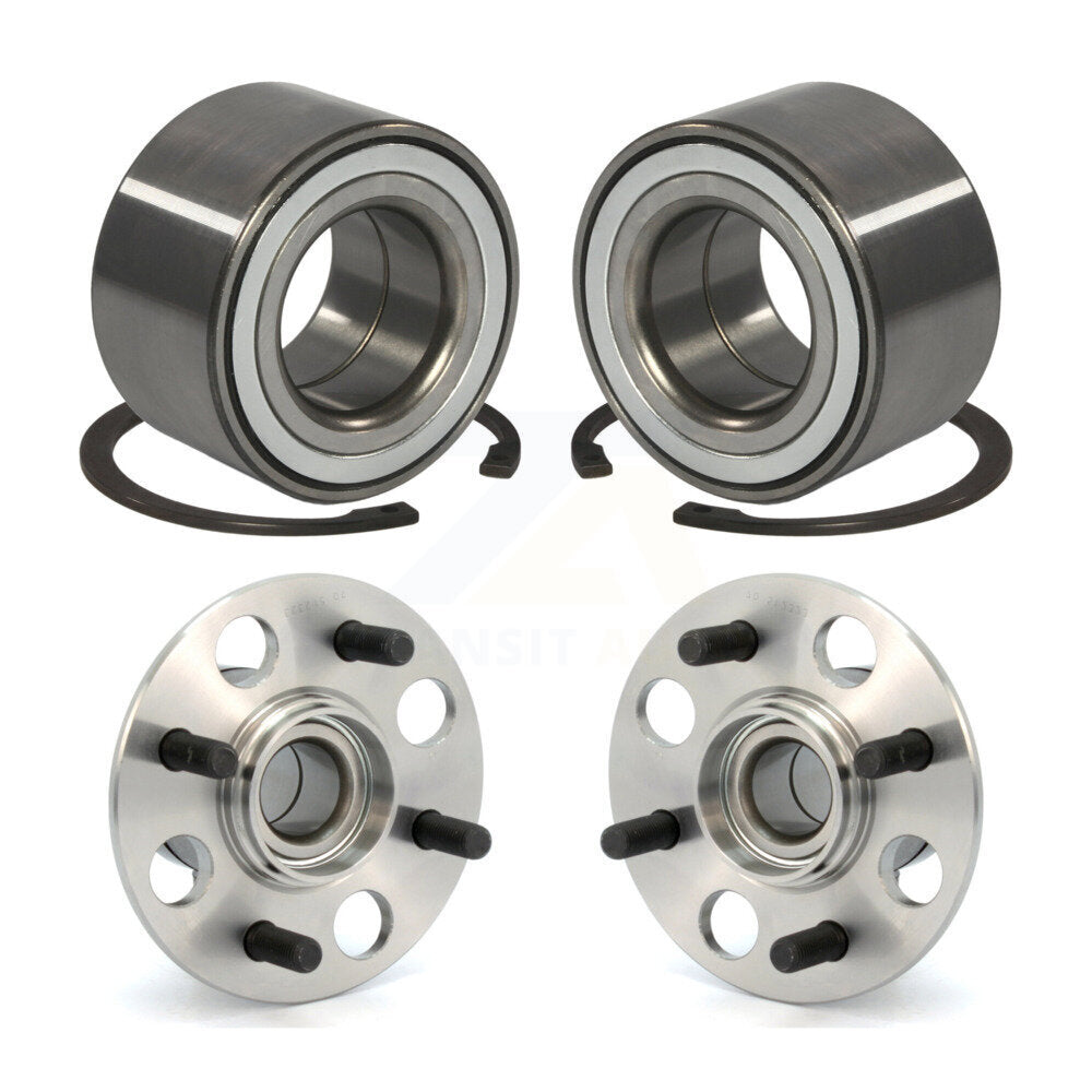 Front Rear Wheel Bearing And Hub Assembly Kit For Honda Fit
