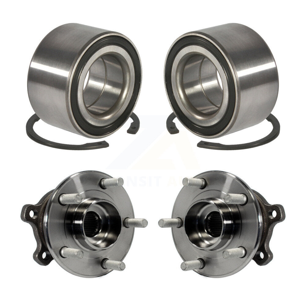 Front Rear Wheel Bearing And Hub Assembly Kit For Ford Escape Lincoln MKC