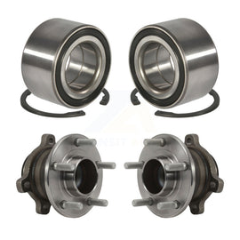 Front Rear Wheel Bearing And Hub Assembly Kit For 2014-2018 Ford Transit Connect
