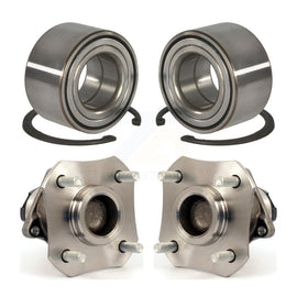 Front Rear Wheel Bearing Hub Assembly Kit For 2010-2011 Nissan Versa 4-Wheel ABS