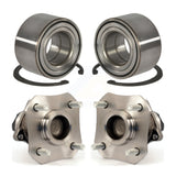 Front Rear Wheel Bearing Hub Assembly Kit For 2010-2011 Nissan Versa 4-Wheel ABS