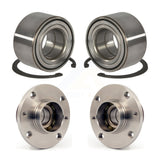 Front Rear Wheel Bearing And Hub Assembly Kit For Fiat 500