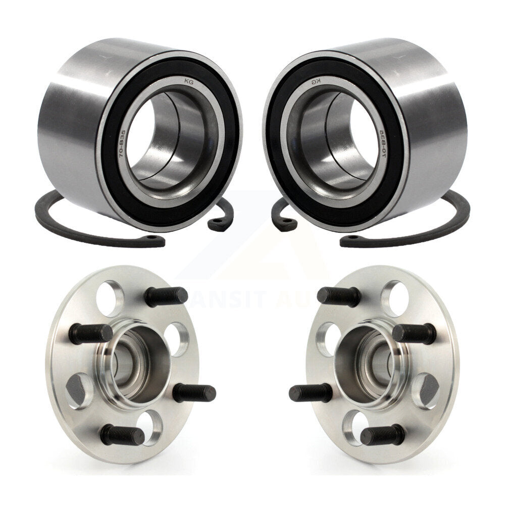 Front Rear Wheel Bearing And Hub Assembly Kit For 1985-1987 Honda Civic CRX HF