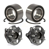 Front Rear Wheel Bearing And Hub Assembly Kit For 2009-2016 Toyota Venza FWD