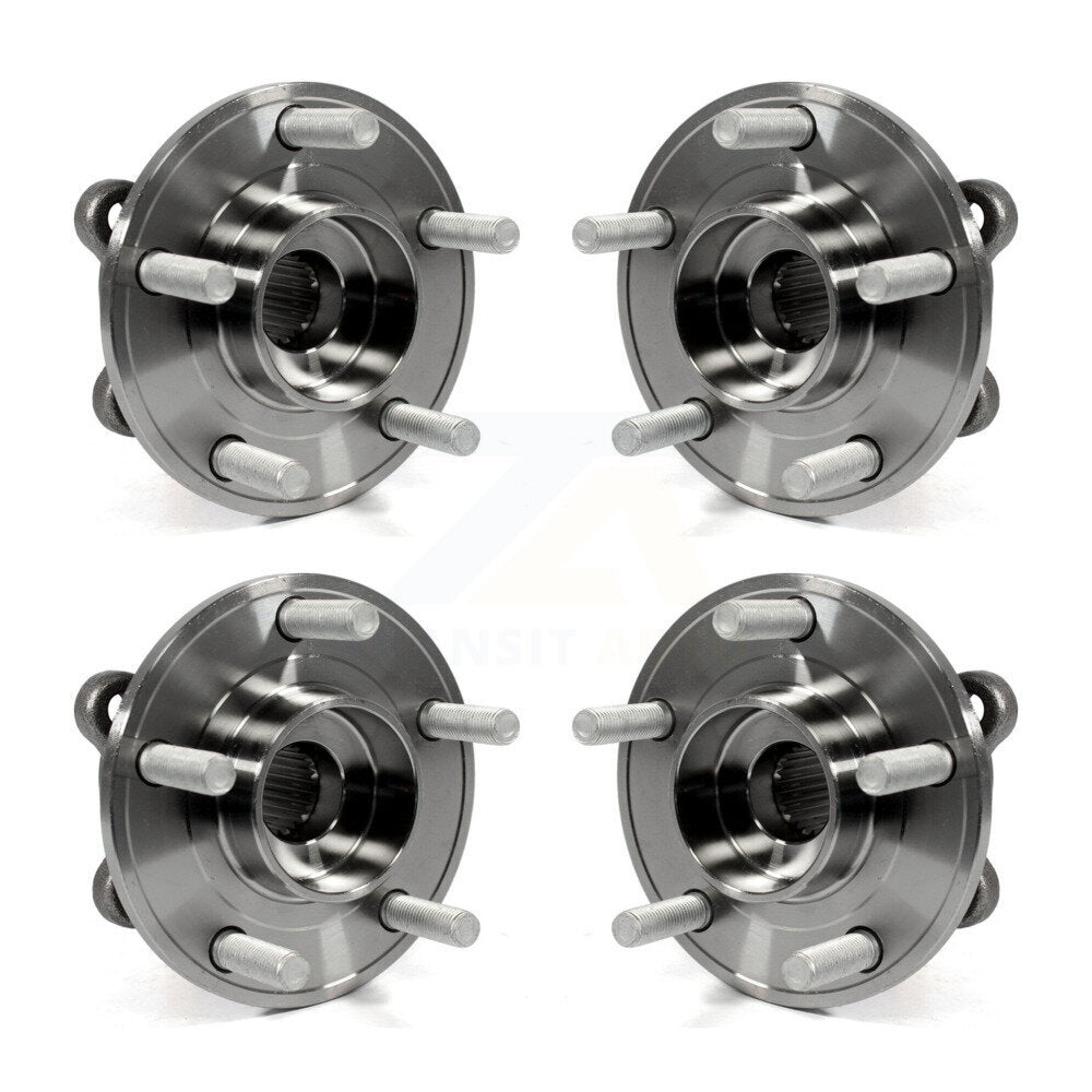 Front Rear Wheel Bearing & Hub Assembly Kit For Ford Fusion Lincoln MKZ