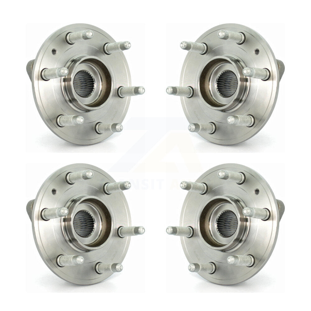 Front Rear Wheel Bearing & Hub Assembly Kit For Chevrolet Traverse GMC Acadia