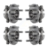 Front Rear Wheel Bearing Hub Assembly Kit For Ford Edge Lincoln MKX Continental